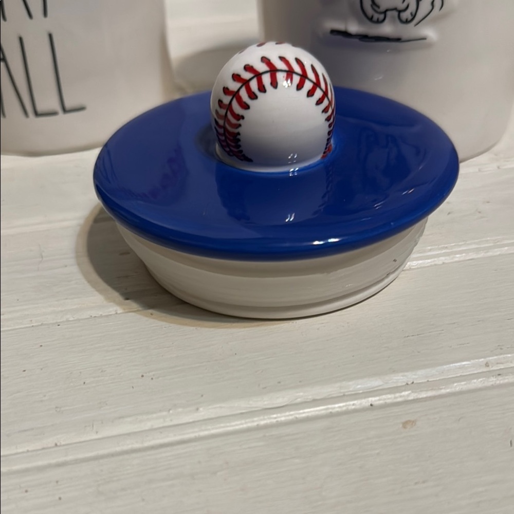 Rae Dunn Baseball Snoopy Canister set. - Picture 5 of 7